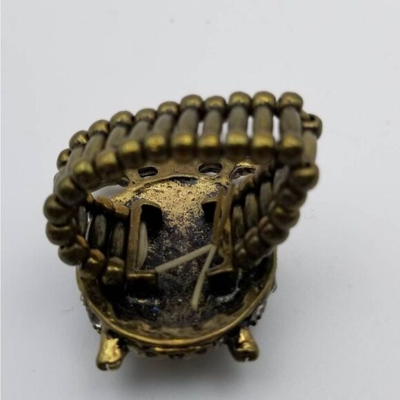 Entranced owl crystal‎ stretch ring - Picture 2 of 2